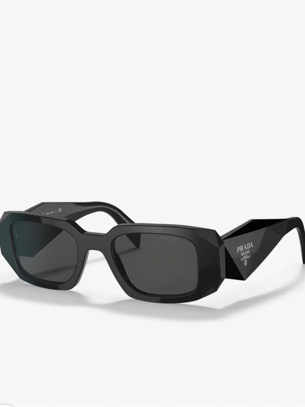 Black Designer Rectangle Sunglasses